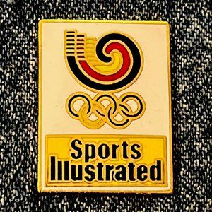Sports Illustrated Pin ~ 1988 Olympic ~ Seoul ~ Games Logo ~ Cloisonné